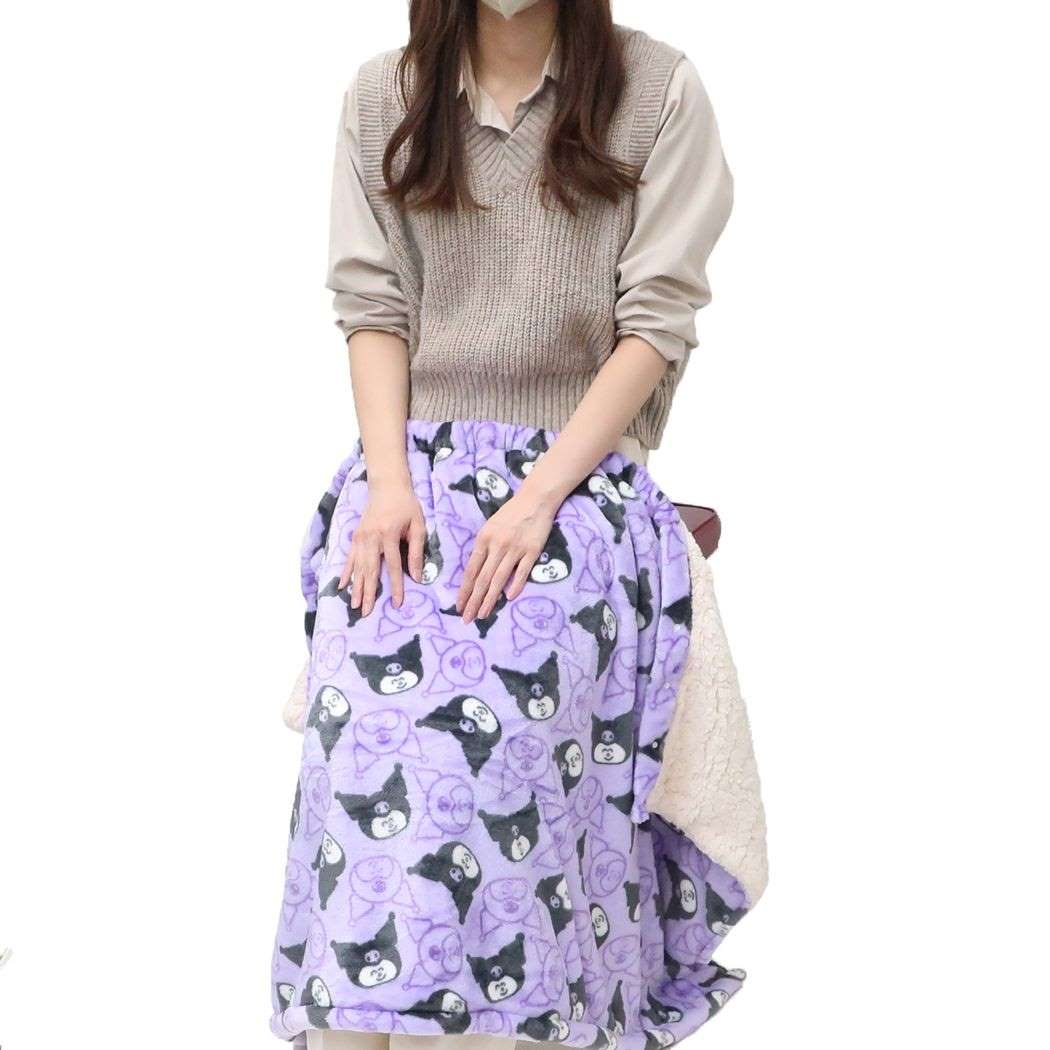 シネマコレクション cinemacollection ポムポムプリン ひざ掛け 巻きブランケット おえかきさんxさんりおきゃらくたーず サンリオ ニシオ ウォーマー雑貨 防寒対策 巻きスカート キャラクター グッズ （メーカー指定色） メーカー指定色