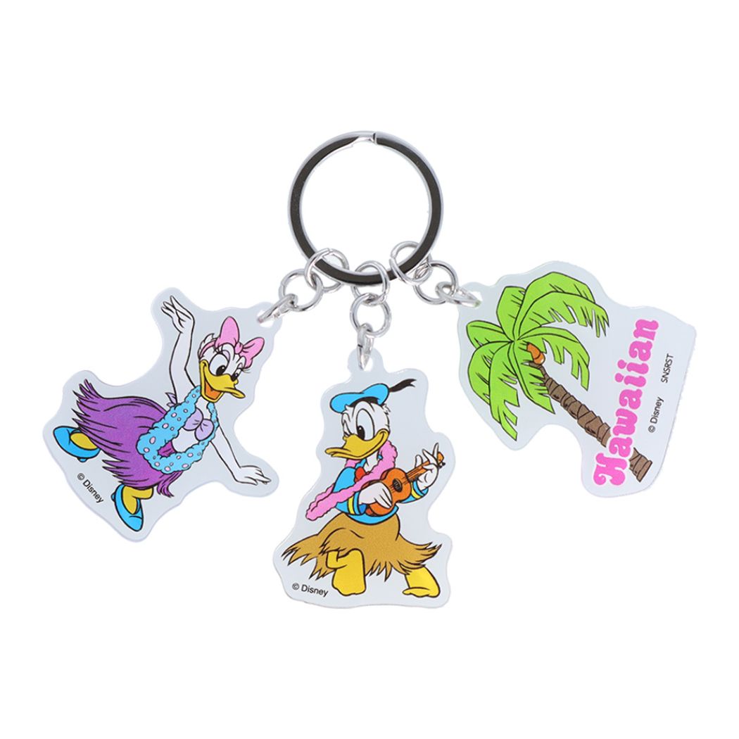 シネマコレクション cinemacollection ディズニークラシック キーホルダー/キーリング/キーチェーン 3連アクリルキーホルダー レトロ フラダンス ディズニー サンスター文具 おしゃれ キャラクター  （メーカー指定色） メーカー指定色