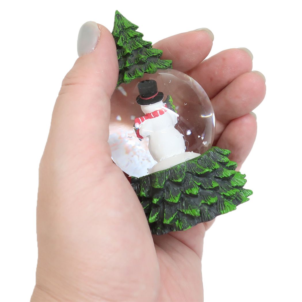 シネマコレクション cinemacollection オブジェ スノーグローブ45mm ミニツリー スノーマン クリスマス APJ プレゼント スノードーム Xmas グッズ  （メーカー指定色） メーカー指定色