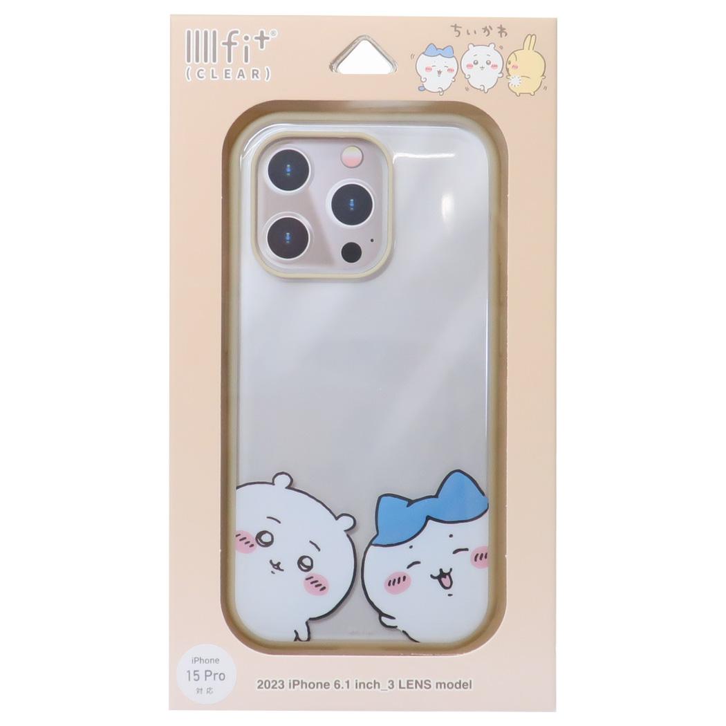 ちいかわ iPhone15 Pro IIIIfit Clear 2023 iPhone 6.1inch 3LENS model対応ケース ちいかわ＆ハチワレ グルマンディーズ スマホカバー キャラクタ メーカー指定色