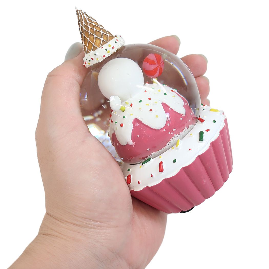 シネマコレクション cinemacollection オブジェ スノーグローブ65mm カップケーキ スノーマンPK クリスマス APJ プレゼント スノードーム Xmas グッズ  （メーカー指定色） メーカー指定色