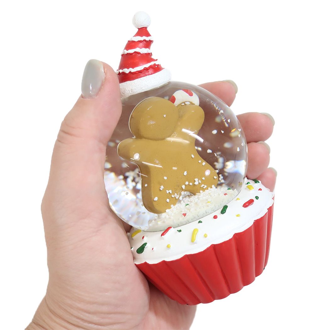 シネマコレクション cinemacollection オブジェ スノーグローブ65mm カップケーキ ジンジャーブレッド クリスマス APJ プレゼント スノードーム Xmas グッズ  （メーカー指定色） メーカー指定色