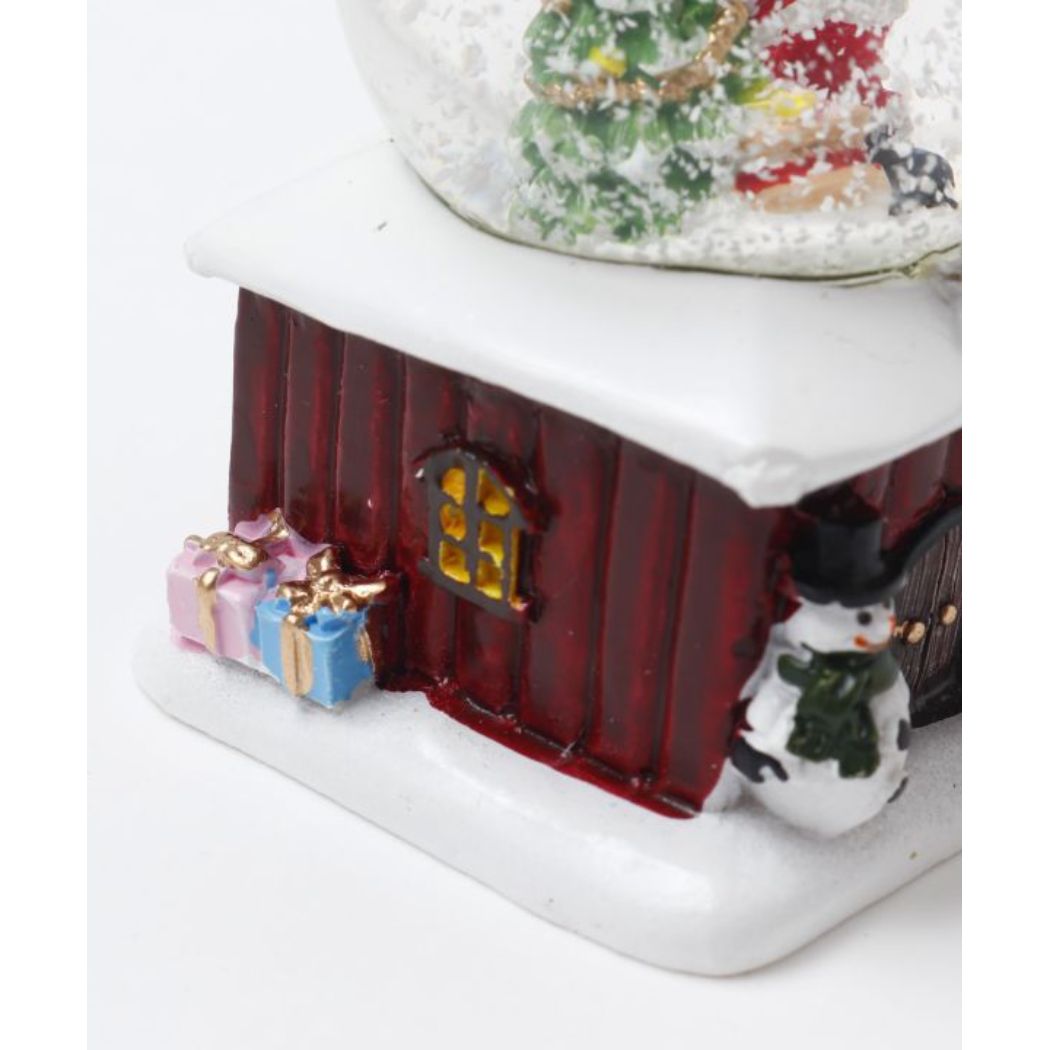 シネマコレクション cinemacollection インテリア雑貨 ウッディハウススノードーム RD PRESENT SANTA アミナコレクション おしゃれ クリスマス 置物 グッズ  （メーカー指定色） メーカー指定色