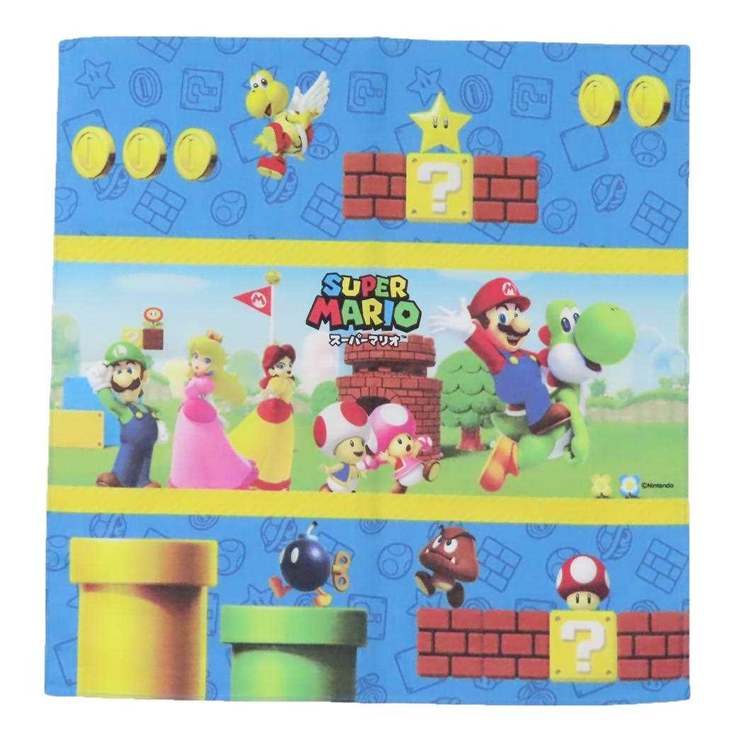 シネマコレクション cinemacollection スーパーマリオブラザーズ ランチクロス コットンナフキン B サンアート お弁当布 キャラクター グッズ  （メーカー指定色） メーカー指定色