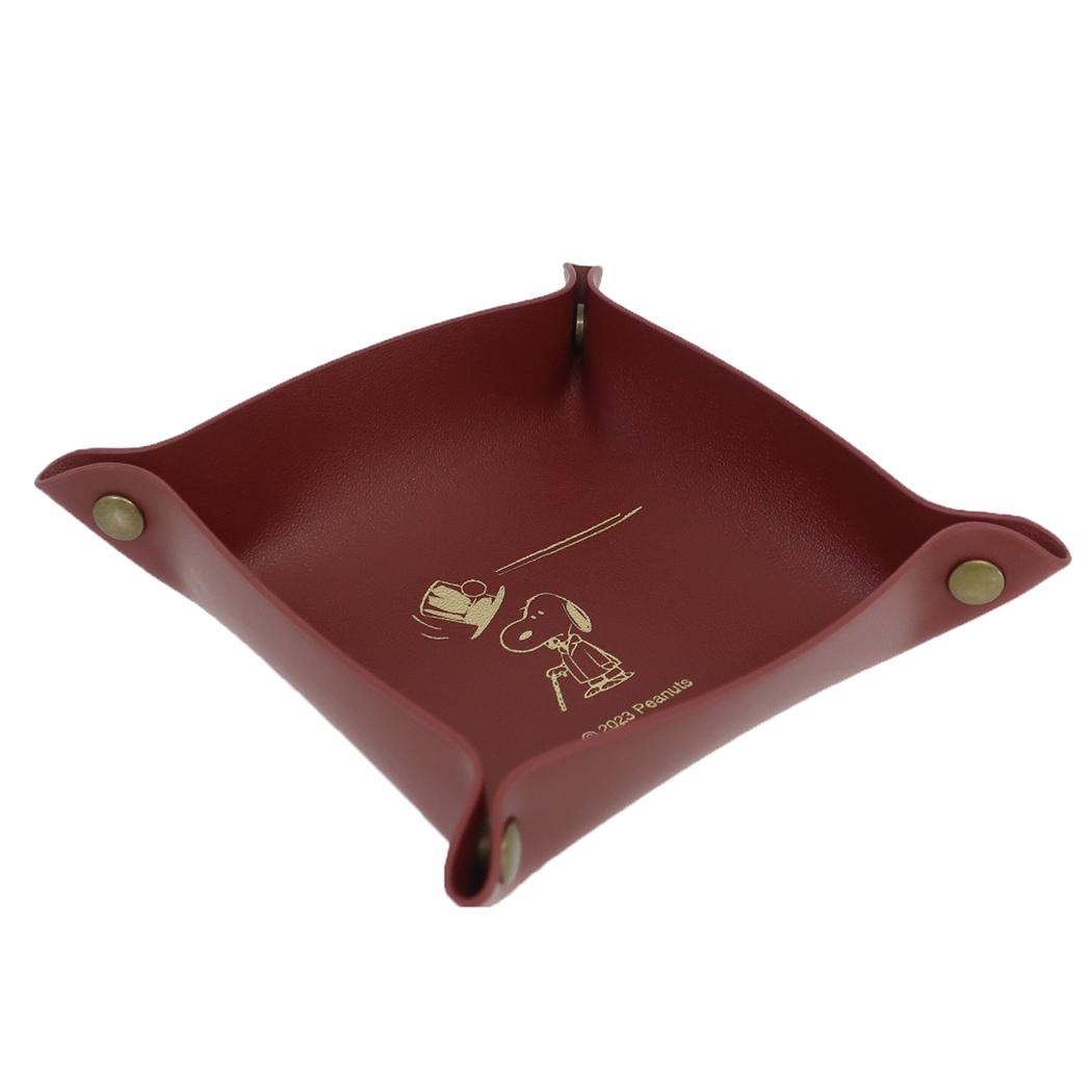シネマコレクション cinemacollection スヌーピー 卓上収納 メガネトレー BR ハット ピーナッツ マリモクラフト アクセサリートレー キャラクター グッズ  （メーカー指定色） メーカー指定色