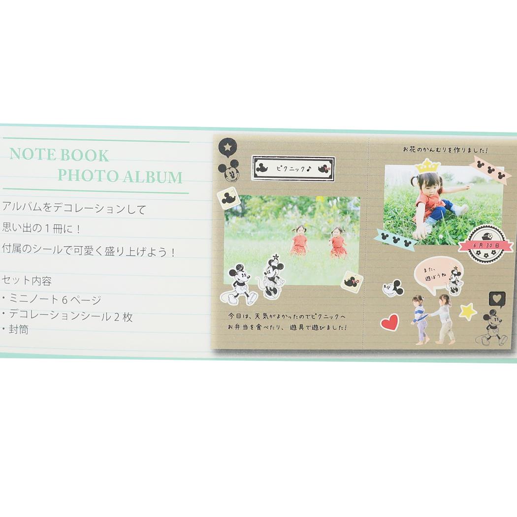 シネマコレクション cinemacollection ミッキーマウス フォトアルバム Note Book Photo Album ディズニー APJ 写真アルバム 封筒付き キャラクター グッズ  （メーカー指定色） メーカー指定色