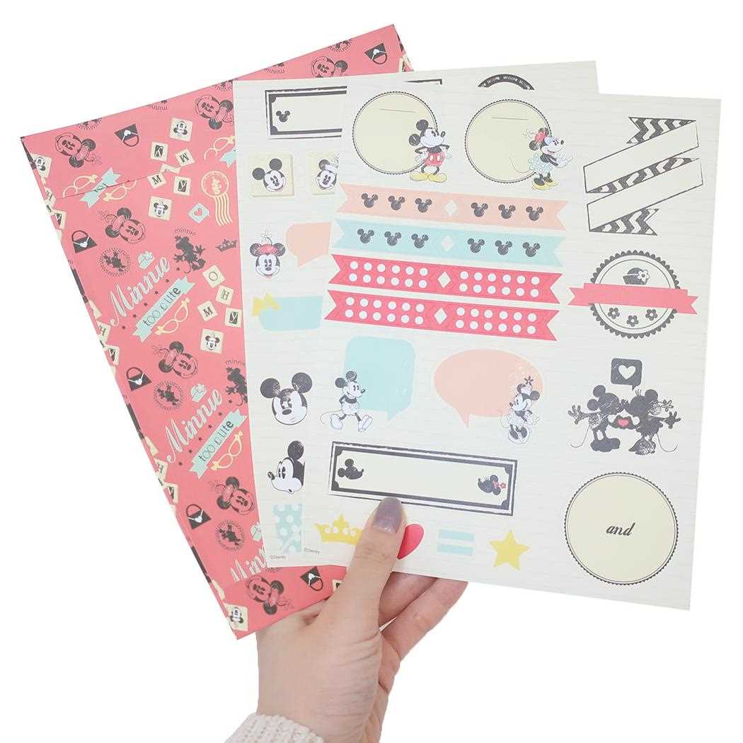 シネマコレクション cinemacollection ミニーマウス フォトアルバム Note Book Photo Album ディズニー APJ 写真アルバム 封筒付き キャラクター グッズ  （メーカー指定色） メーカー指定色