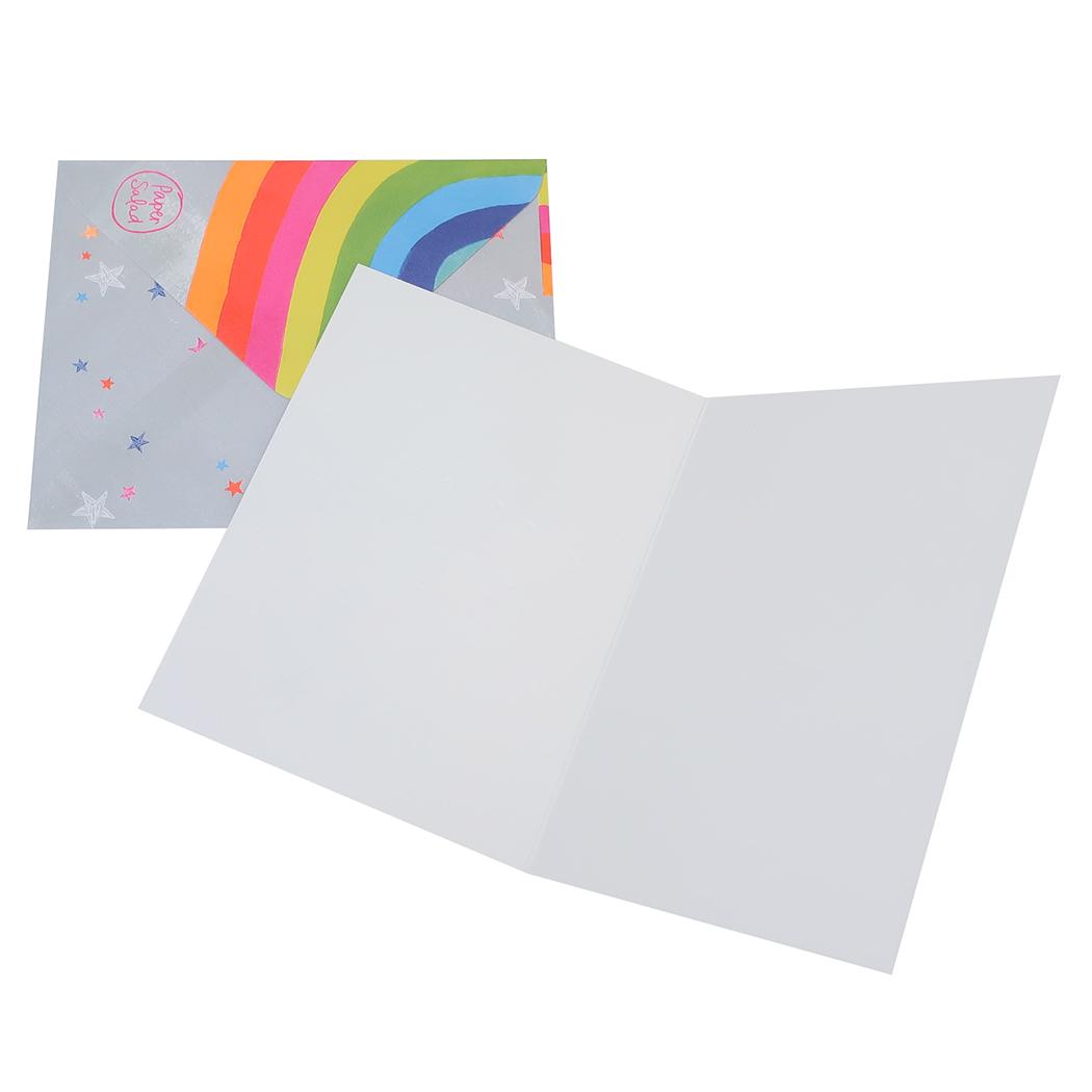 シネマコレクション cinemacollection Paper salad グリーティングカード バースデーカード レインボー APJ 誕生日 メッセージカード 封筒付き グッズ  （メーカー指定色） メーカー指定色