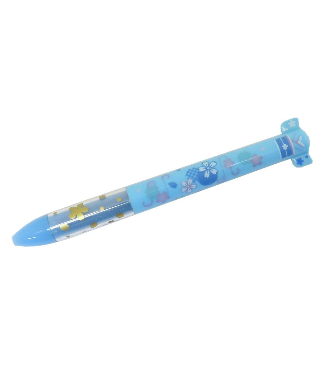 シネマコレクション cinemacollection ボールペン 黒 赤 2色ボールペン mini 着物 新入学 funbox 新学期準備文具 かわいい グッズ  （着物ブルー） 着物ブルー