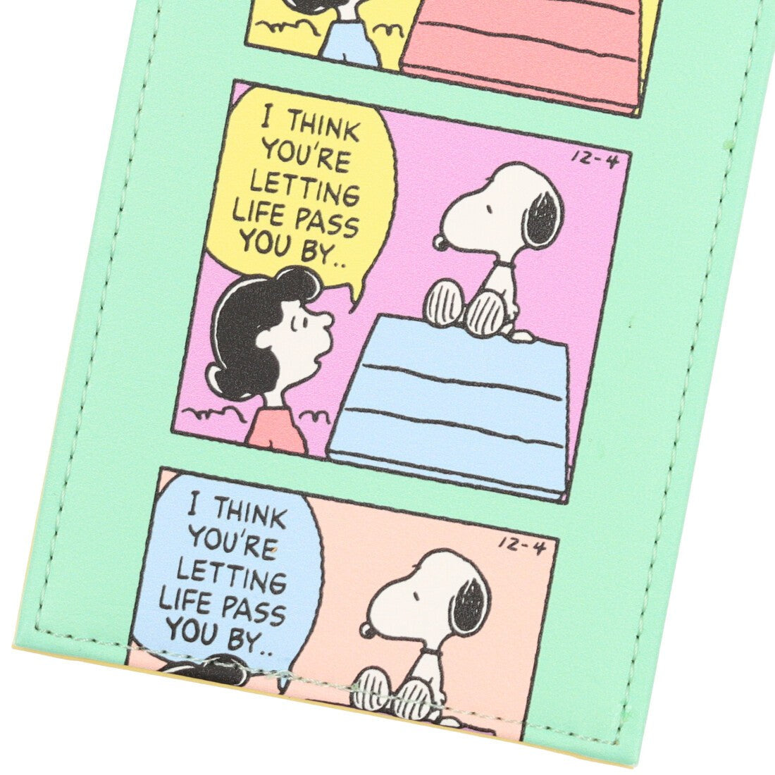 Cinema Collection cinemacollection Snoopy Pass Case Double-Sided Comic Pattern PEANUTS Art Weld Pass Case Gift Present Character Goods