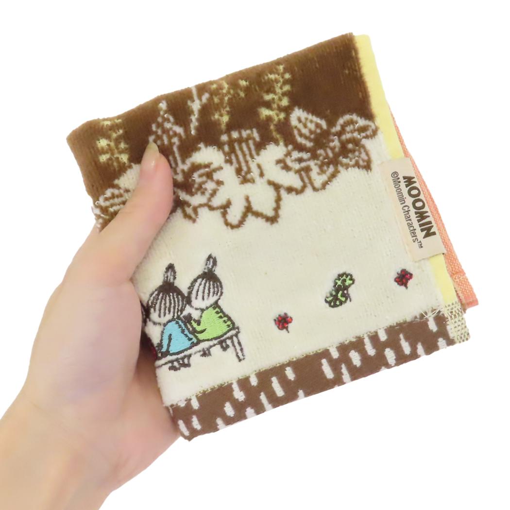 シネマコレクション cinemacollection ムーミン ハンドタオル ミニタオル オーガニックコットン シャーリング ジャガード ジュートフラワー 北欧 丸眞 汗拭きタオル キャラクター グッズ  （メーカー指定色） メーカー指定色