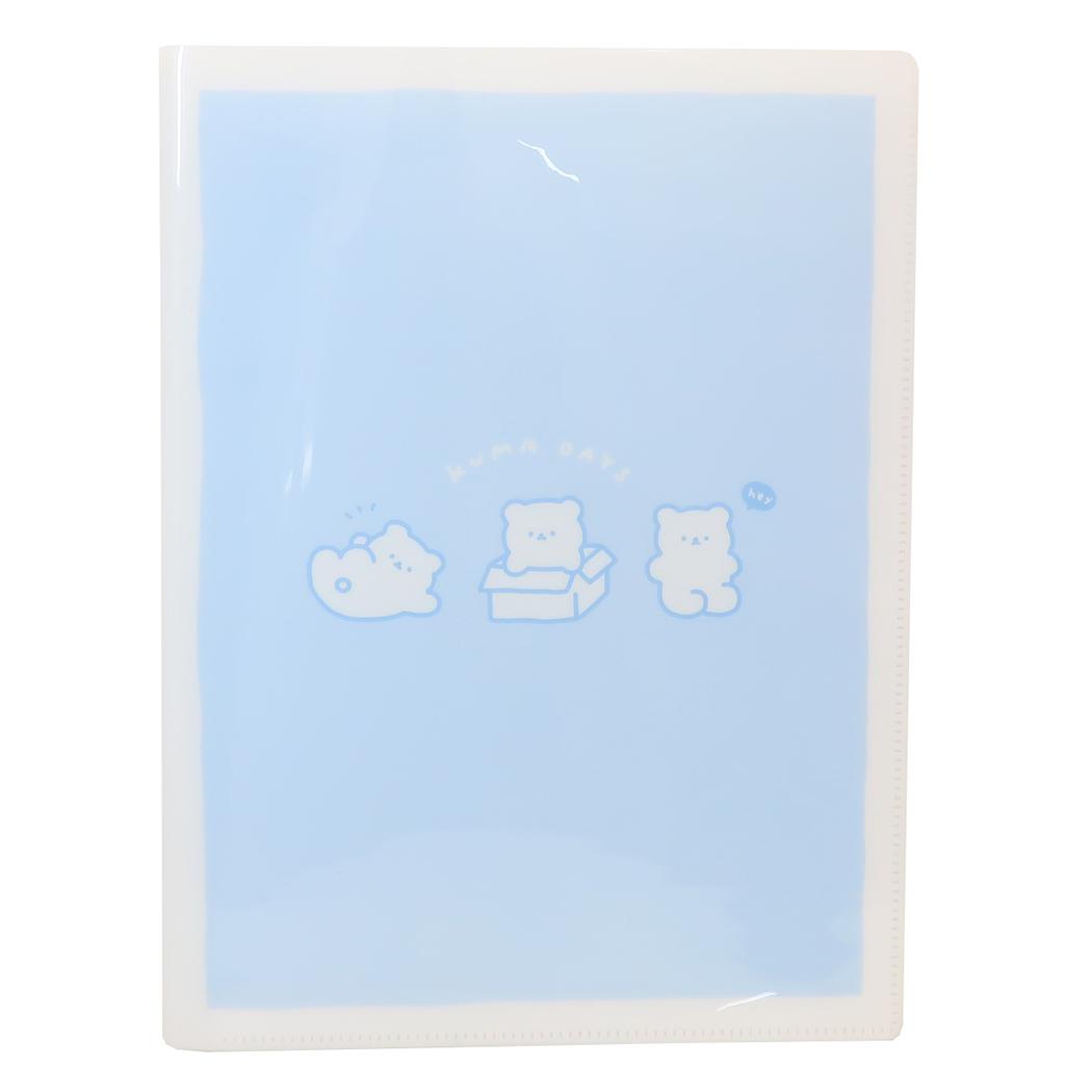 シネマコレクション cinemacollection COLOR DAYS ポケットファイル 10ポケットクリアファイル A4 KUMA DAYS カミオジャパン 新学期準備文具 かわいい グッズ  （メーカー指定色） メーカー指定色