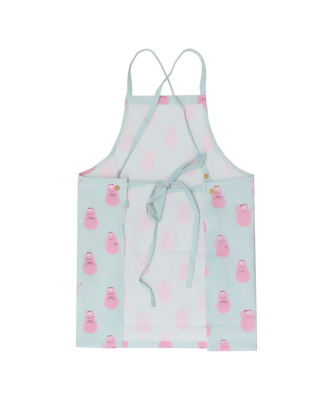 シネマコレクション cinemacollection バーバパパ エプロン レディースショートエプロン BARBAPAPA フレンズヒル FRIENDSHILL 75cm丈 キッチン雑貨 キャラクター グッズ  （アイボリー） アイボリー