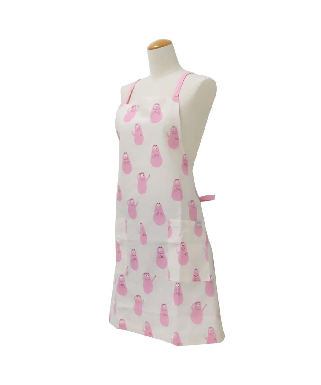 シネマコレクション cinemacollection バーバパパ エプロン レディースショートエプロン BARBAPAPA フレンズヒル FRIENDSHILL 75cm丈 キッチン雑貨 キャラクター グッズ  （アイボリー） アイボリー