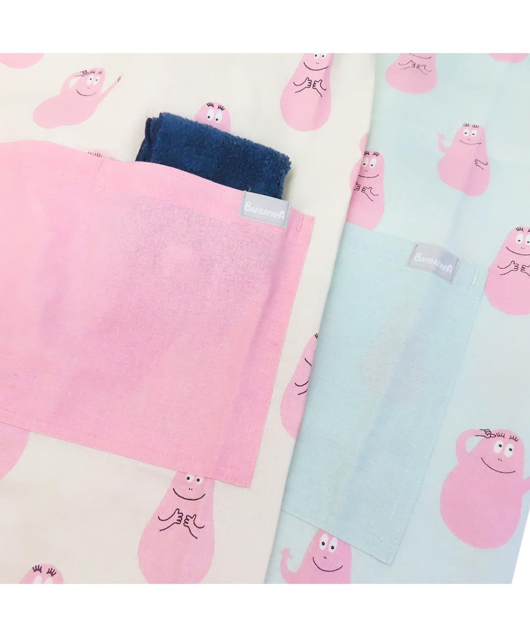 シネマコレクション cinemacollection バーバパパ エプロンセット キッズエプロン＆三角巾 Lサイズ BARBAPAPA フレンズヒル FRIENDSHILL 子供 子ども 親子お料理 キッチン用品  （ミント） ミント