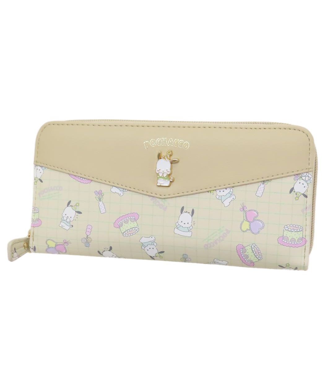 シネマコレクション cinemacollection ポチャッコ レディース長財布 ラウンド長財布 サンリオ アルディ 札入れ ロングウォレット かわいい キャラクター グッズ  （ベージュ） ベージュ