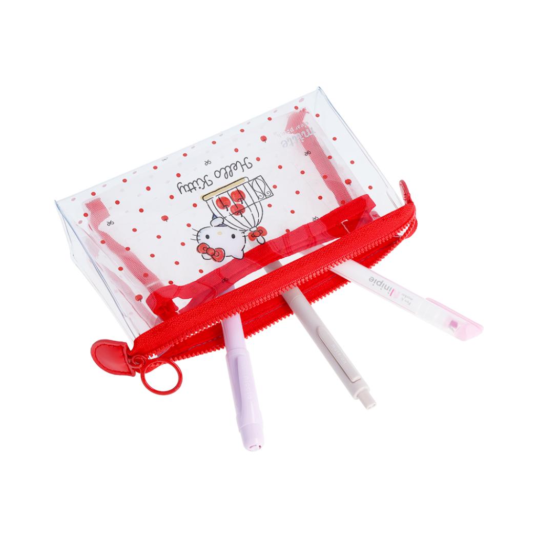 シネマコレクション cinemacollection ハローキティ ペンケース クリアポーチ mitte マチ サンリオ サンスター文具 筆箱 新学期準備文具 小物入れ キャラクター グッズ  （メーカー指定色） メーカー指定色