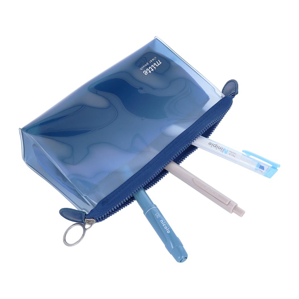 シネマコレクション cinemacollection mitte ミッテ ペンポーチ クリアポーチ マチ midnight サンスター文具 新学期準備文具 シンプル グッズ  （メーカー指定色） メーカー指定色