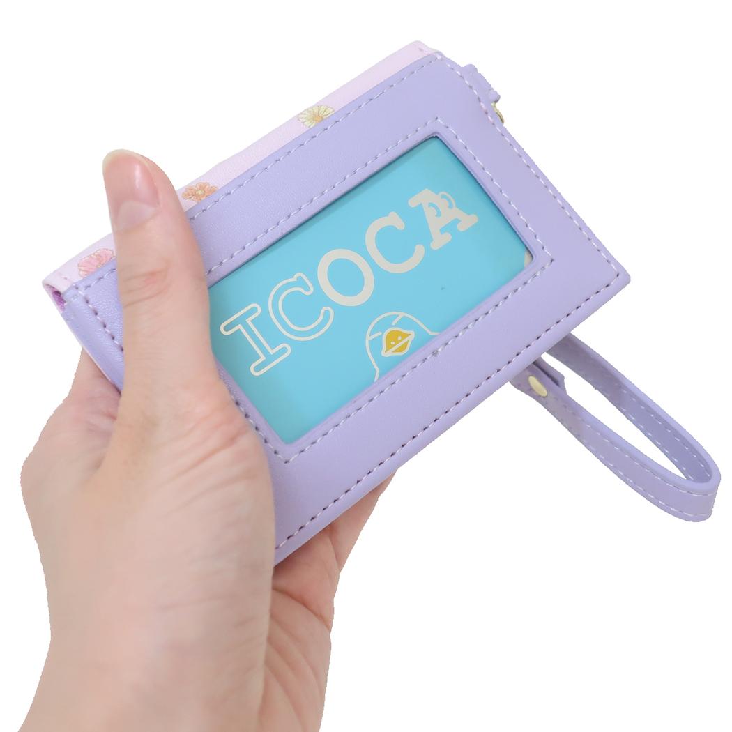 Cinema Collection cinemacollection Pocket Monster Card Holder with Foldable Reel Pass Case PINK Flower Pokémon Marimo Craft IC Card Case Character Goods