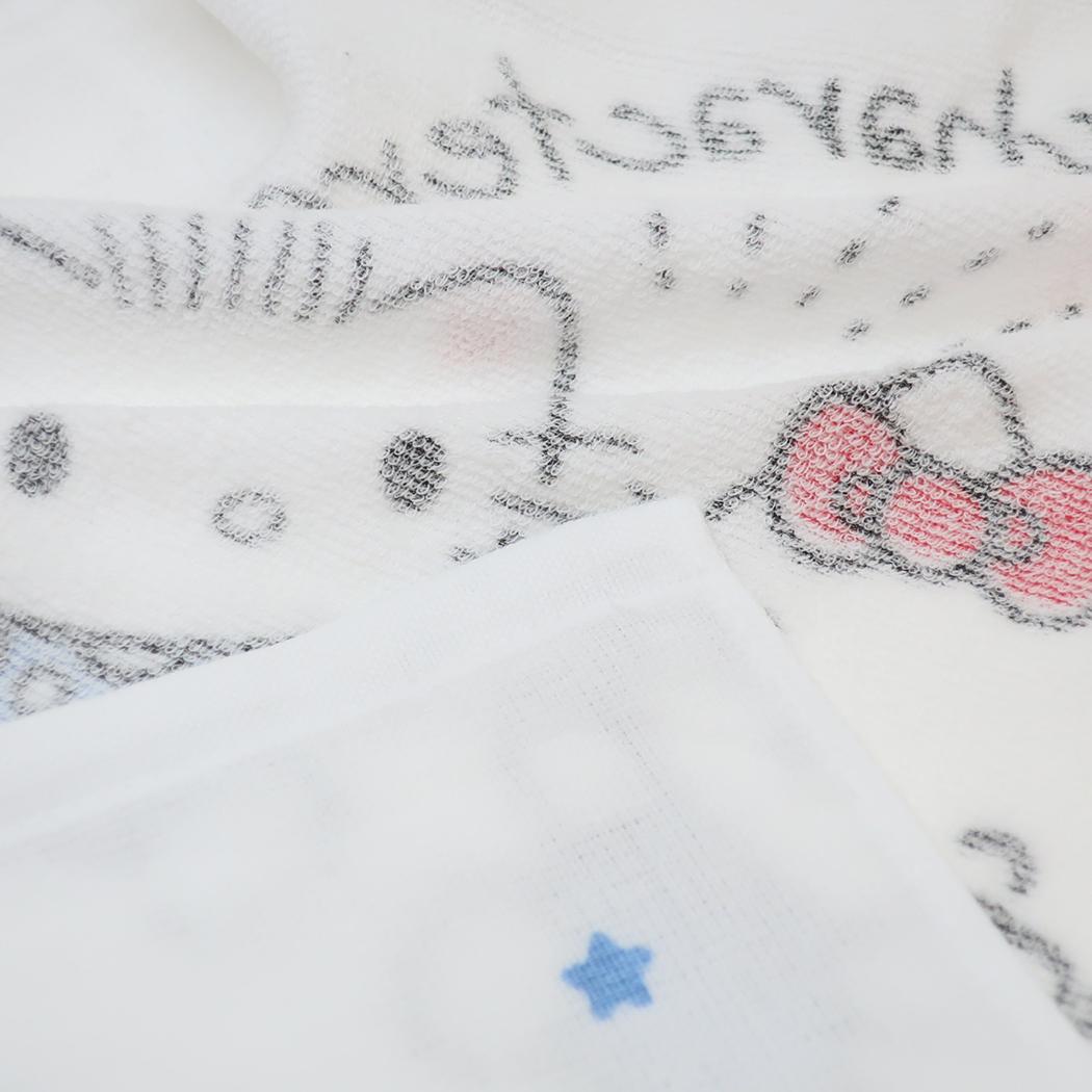 シネマコレクション cinemacollection ハローキティ＆ダニエル フェイスタオル 片面ガーゼロングタオル ハイタッチ サンリオ 林タオル 新生活雑貨 キャラクター グッズ  （メーカー指定色） メーカー指定色