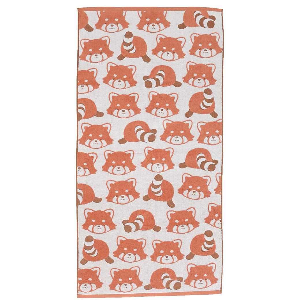 シネマコレクション cinemacollection アニマルフェイス バスタオル ジャガードビッグタオル レッサーパンダ 林タオル お風呂タオル かわいい グッズ