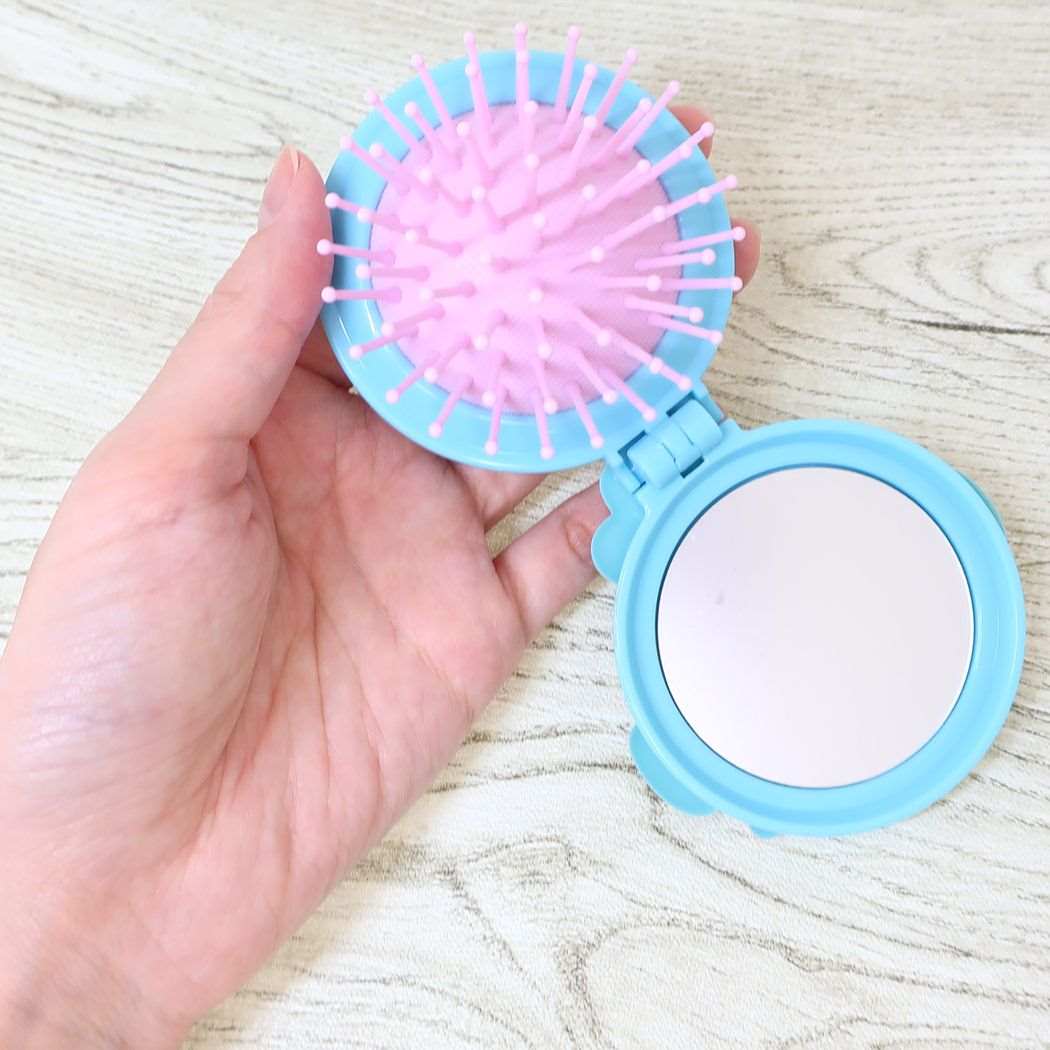 シネマコレクション cinemacollection ハンギョドン 手鏡 ミラー付きブラシ HANGYODON サンリオ ユニック プレゼント キャラクター グッズ 【返品不可商品】 （メーカー指定色） メーカー指定色