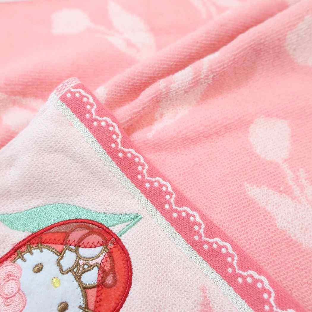 Cinema Collection Hello Kitty Face Towel Jacquard Long Towel Bloom Kitty Sanrio Marushin New Life Goods Character Merchandise