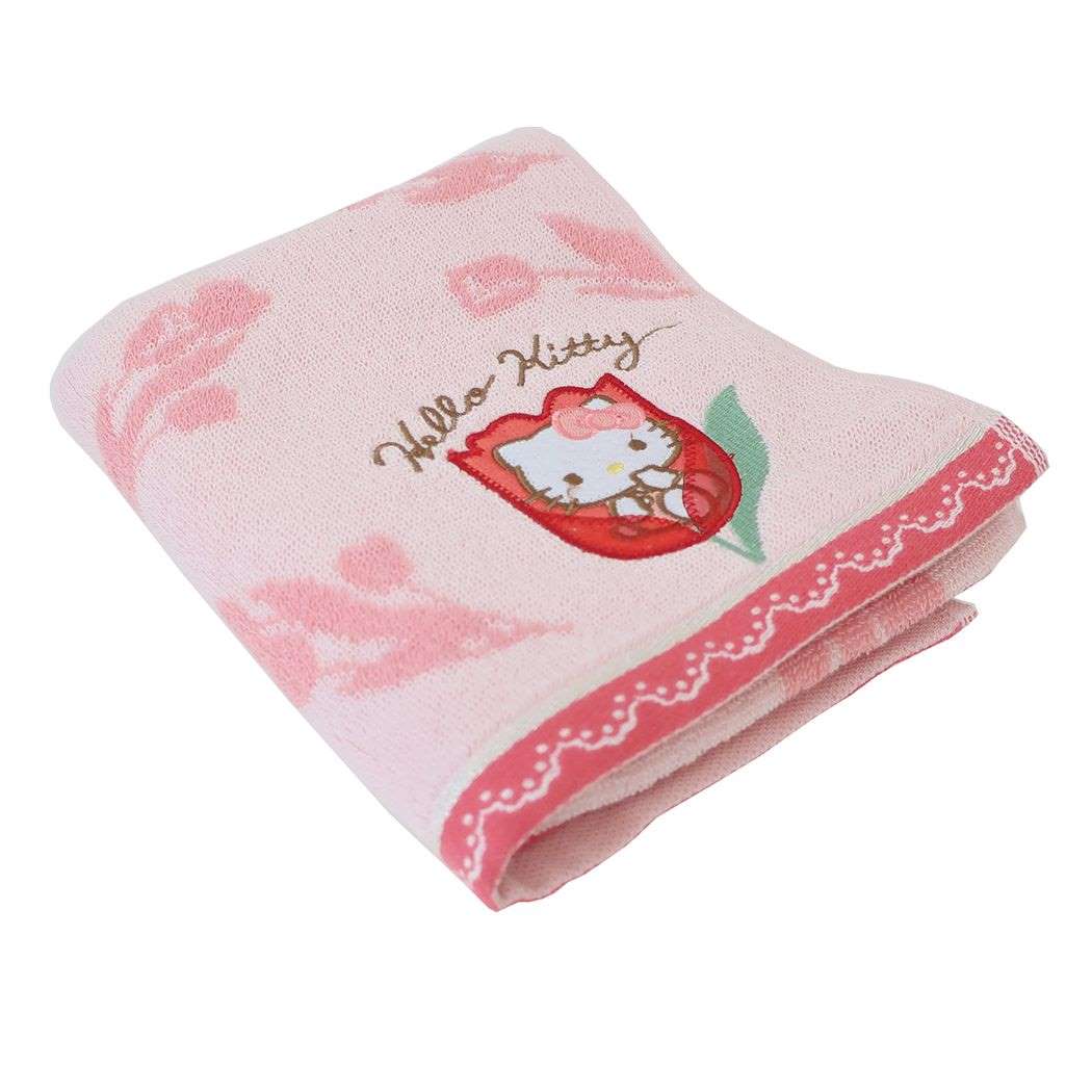 Cinema Collection Hello Kitty Face Towel Jacquard Long Towel Bloom Kitty Sanrio Marushin New Life Goods Character Merchandise