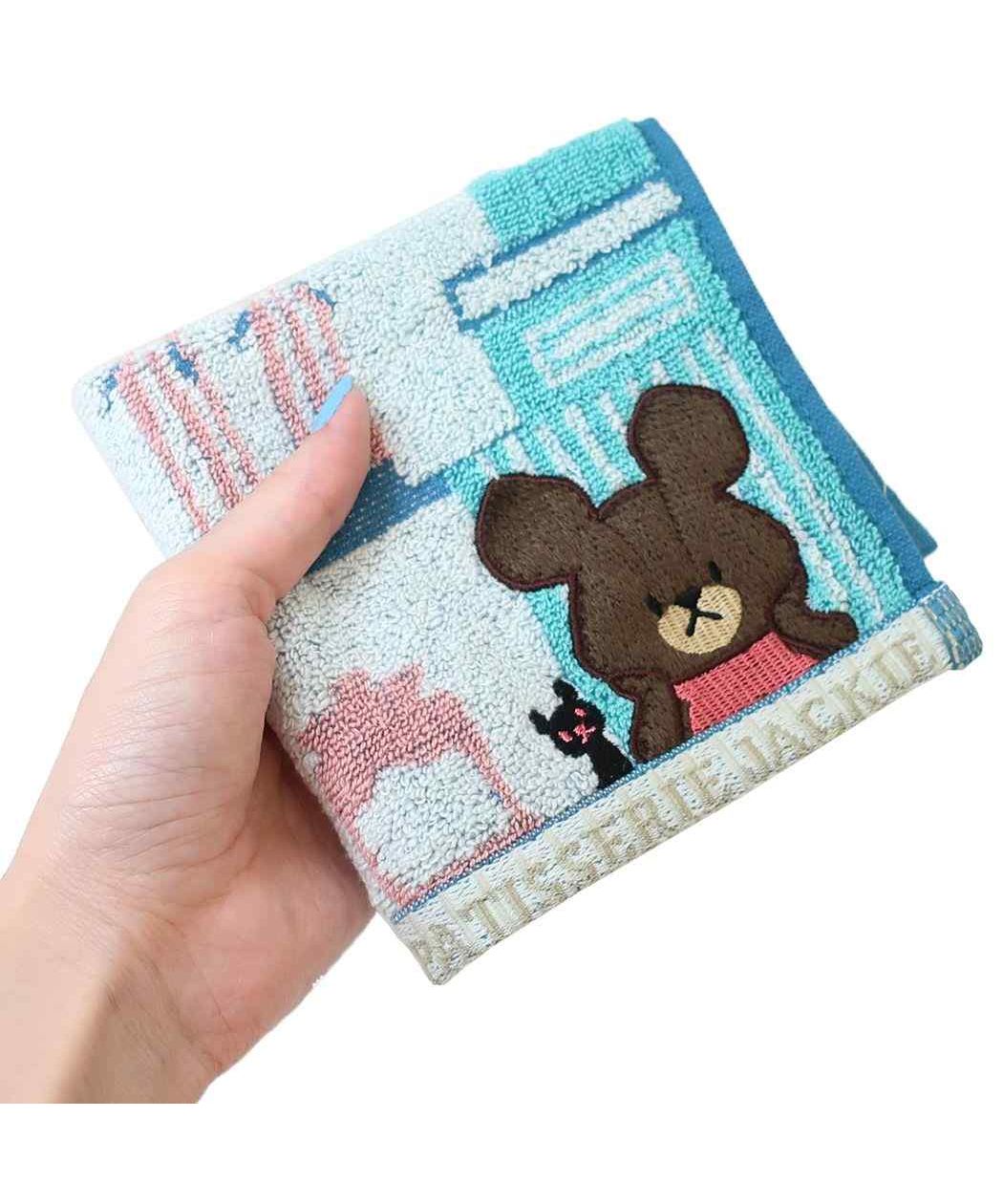 Cinema Collection cinemacollection Kuma no Gakkou Mini Towel Non-twisted Pile Jacquard Patisserie Jackie Marushin New Life Goods Picture Book Character Merchandise
