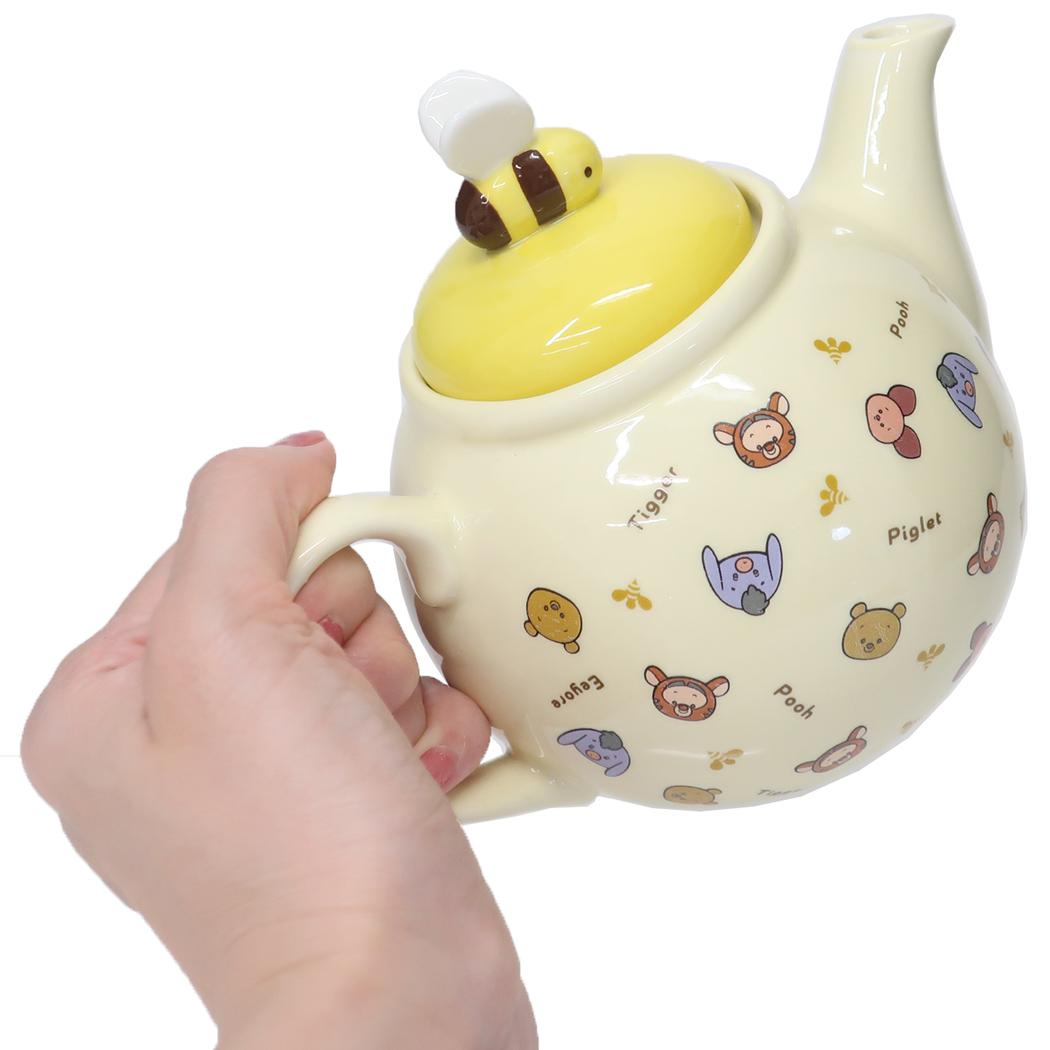 シネマコレクション cinemacollection くまのプーさん 陶磁器製急須 ティーポット ゆるるん ディズニー サンアート プレゼント ギフト かわいい 茶こし付き キャラクター グッズ 【返品不可商品】 （メーカー指定色） メーカー指定色