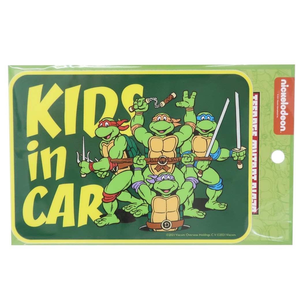 Cinema Collection cinemacollection Kids in Car Sticker Ninja Turtles Car Sticker KIDS in CAR Green Car Accessories Character Gift for Boys