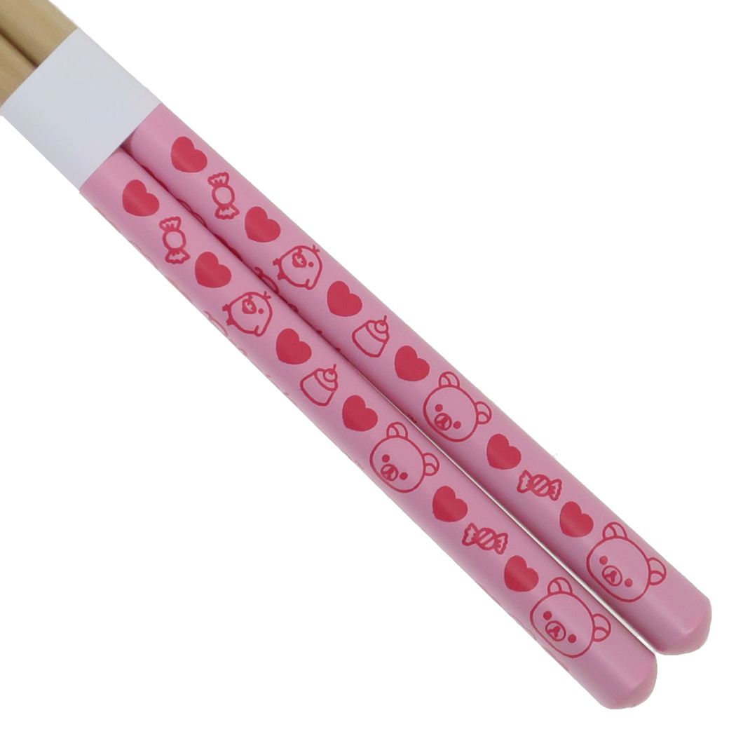 Cinema Collection cinemacollection Rilakkuma Goods Chopsticks San-X Character Natural Wood Chopsticks 18cm Gift for Boys Girls Gift 【Non-returnable item】