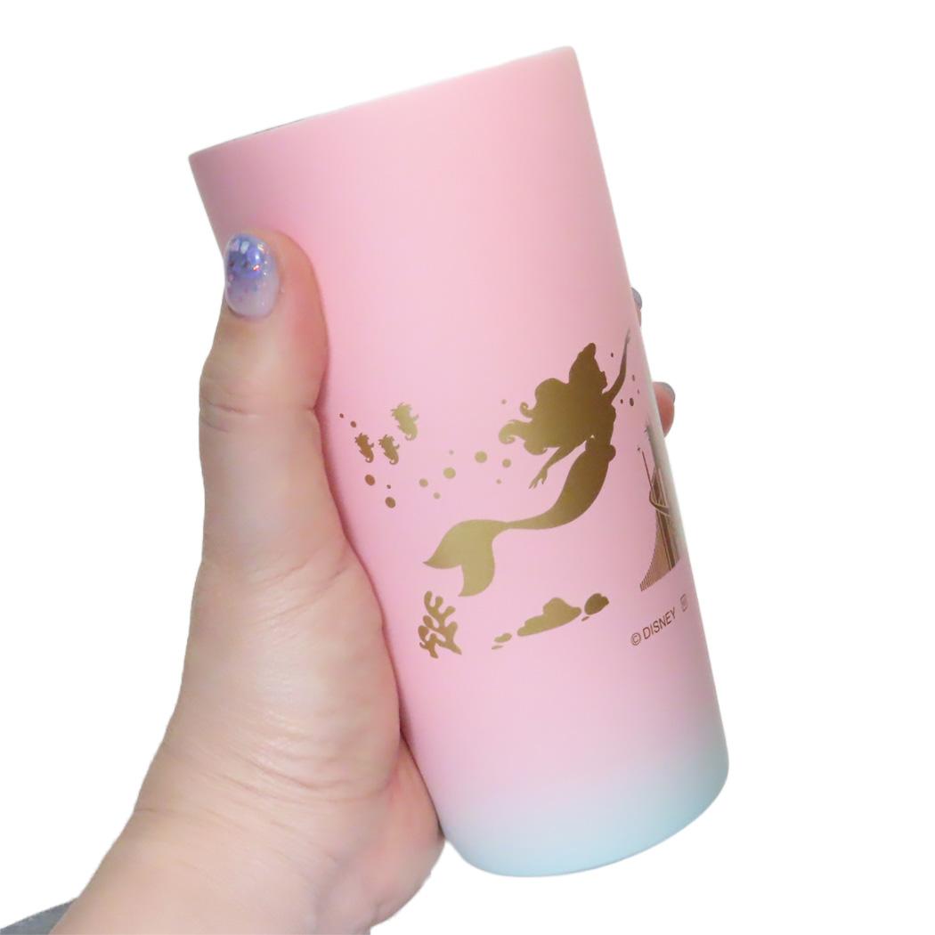 シネマコレクション cinemacollection リトルマーメイド 保温保冷コップ ステン塗り真空タンブラー グラデ 440ml アリエル ディズニープリンセス ヤクセル ステンレスタンブラー キャラクター グ