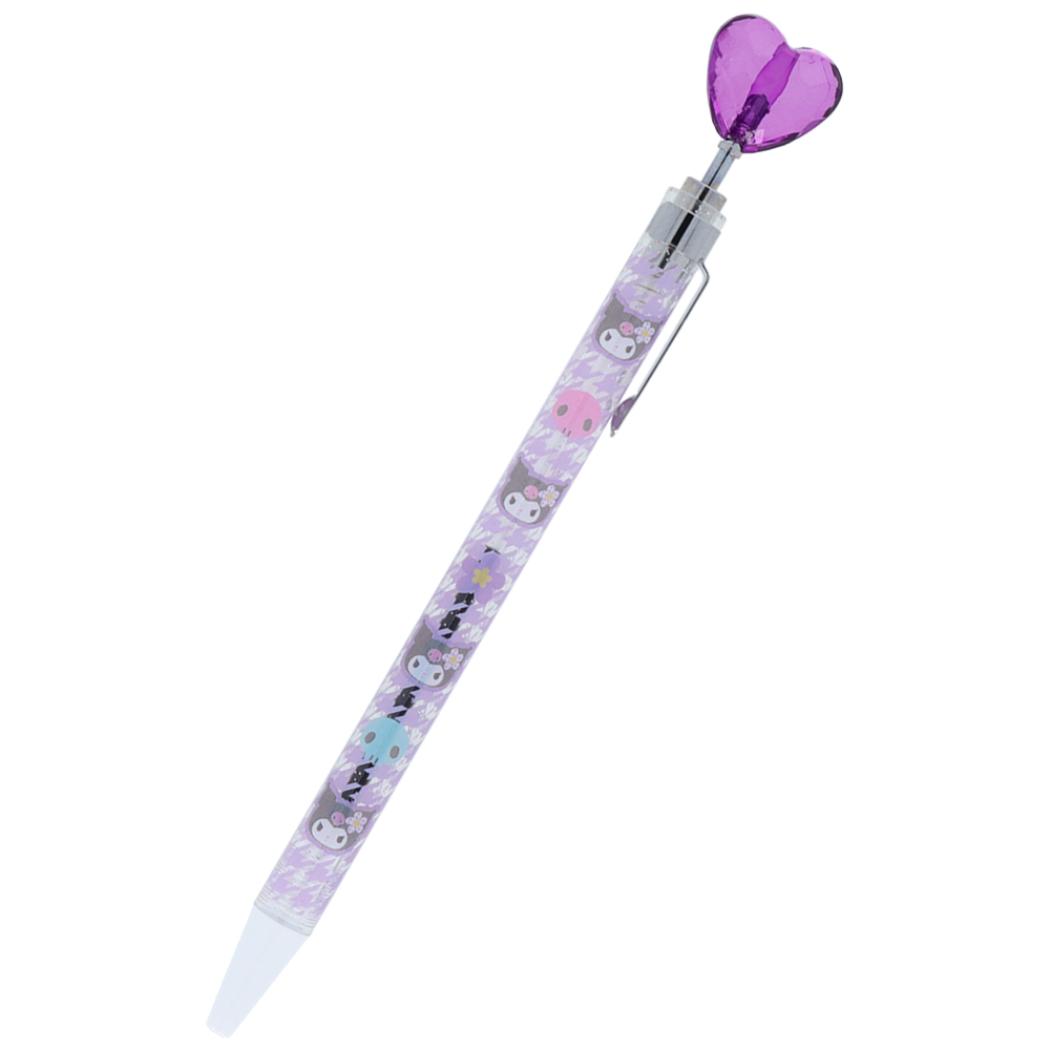 Cinema Collection cinemacollection Kuromi Ballpoint Pen Heart Mascot Pen Oil-based black Y2K Sanrio Sun-Star Stationery New Semester Preparation Stationery Character Goods
