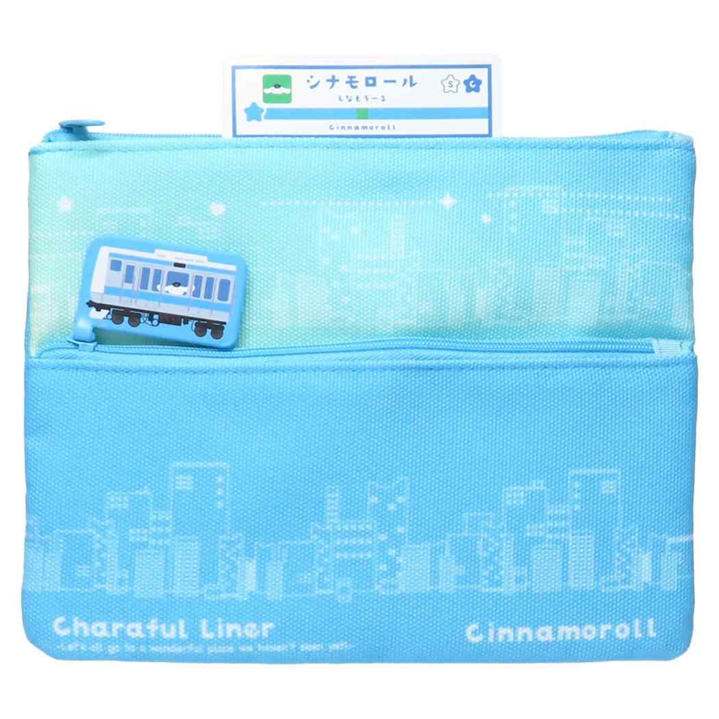 Cinema Collection cinemacollection Cinnamoroll Flat Pouch Miniature Garden Pouch Colorful Liner Sanrio Hunet 2-Tier Pouch Small Item Holder Character Goods