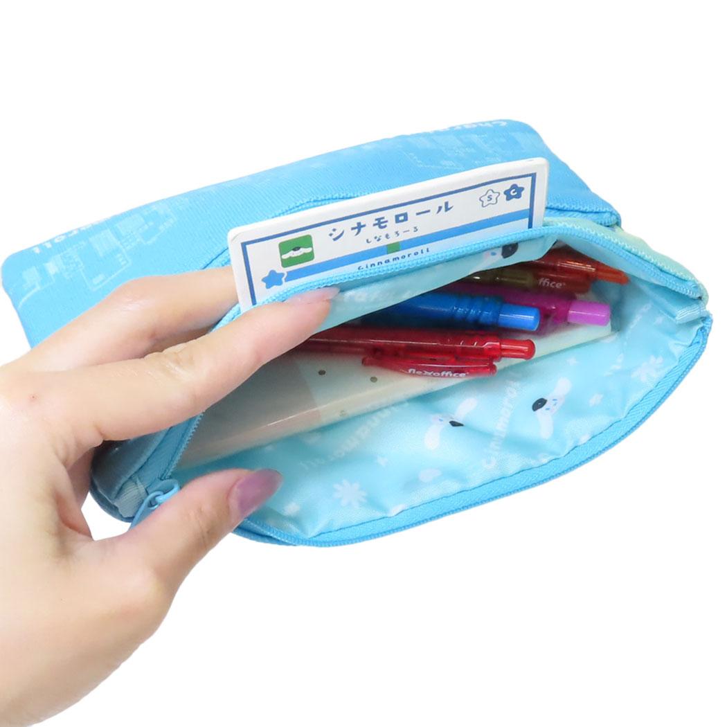 Cinema Collection cinemacollection Cinnamoroll Flat Pouch Miniature Garden Pouch Colorful Liner Sanrio Hunet 2-Tier Pouch Small Item Holder Character Goods