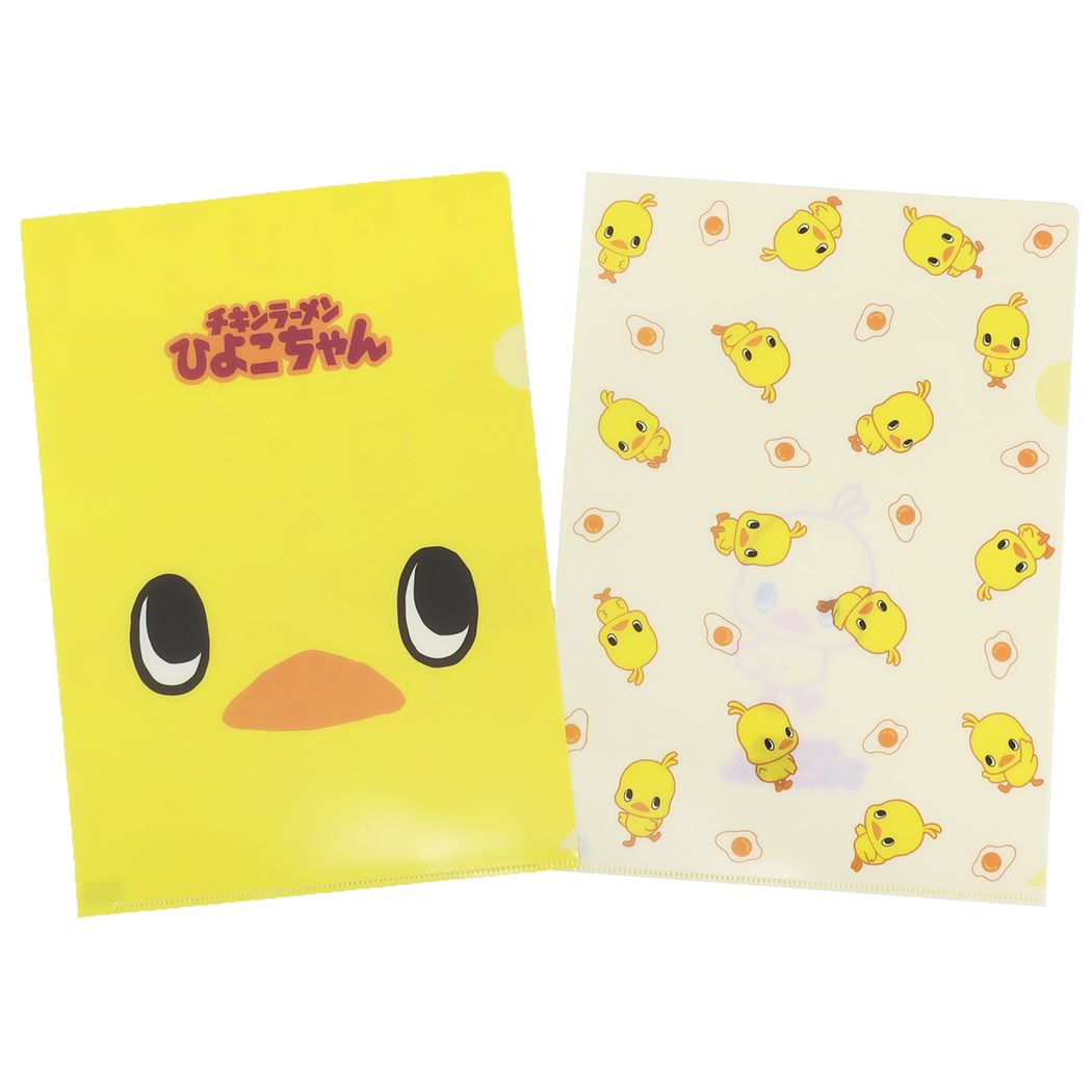 Cinema Collection cinemacollection Chicken Ramen Clear File 2-Piece Set Single A4 Clear Folder Character Hiyoko-chan