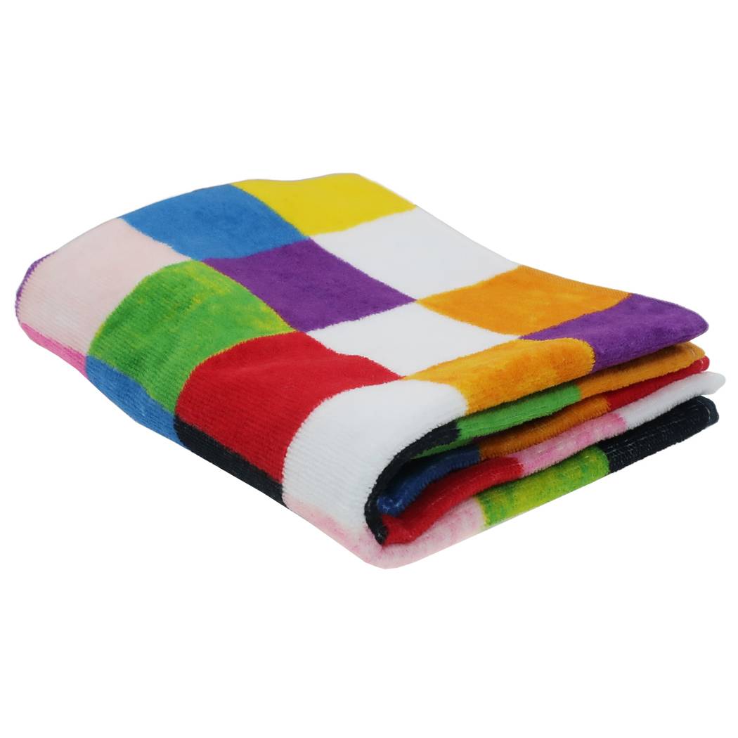 Cinema Collection cinemacollection Face Towel Elmer the Elephant Long Towel Elmer and Bear New Life Preparation Goods Character Present Boy Girl Gift