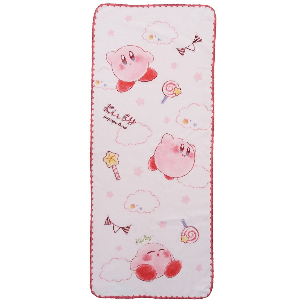 Cinema Collection cinemacollection Face Towel Kirby Long Towel Cotton Candy Cloud and Kirby nintendo Marushin 34×80cm Gift for Men
