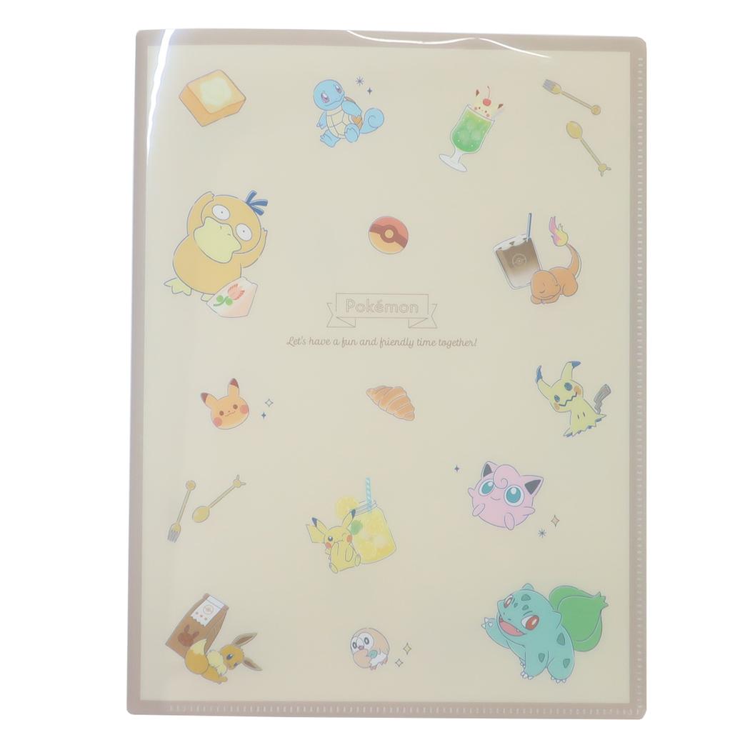 Cinema Collection cinemacollection Pocket Monster Pocket File 10 Pocket Clear File A4 ENJOY TEA TIME Pokémon Kamio Japan New Semester Preparation Stationery Character G