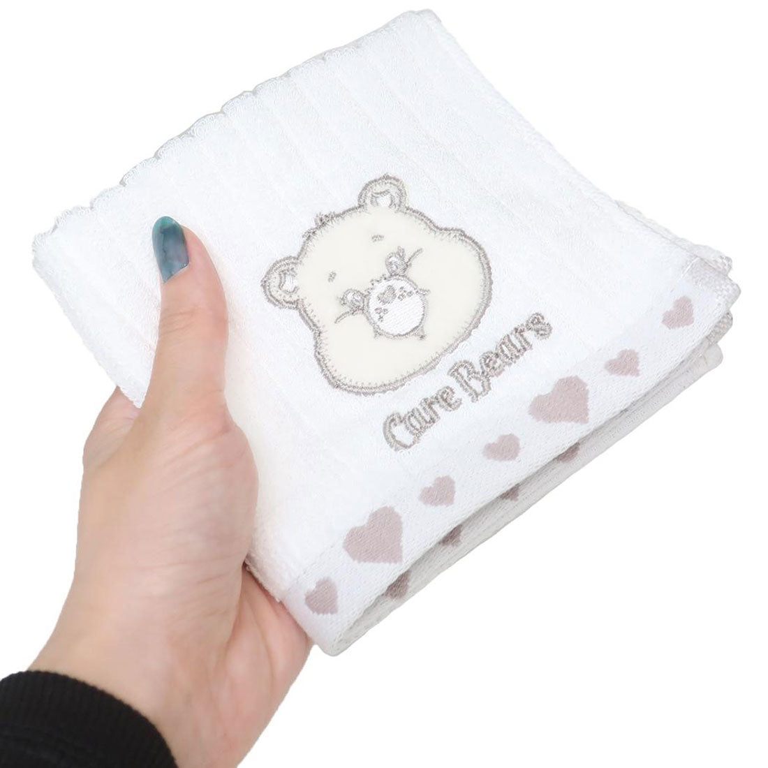 シネマコレクション cinemacollection ケアベア ミニタオル ジャガードハンカチタオル スパークルハートベア CareBears 丸眞 汗拭きタオル キャラクター グッズ 他