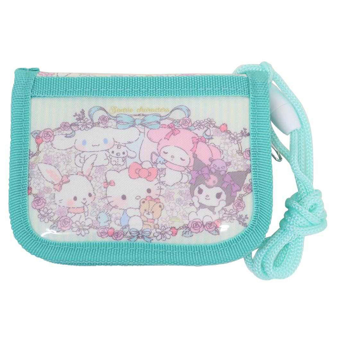 シネマコレクション cinemacollection サンリオキャラクターズ 子供用財布 キッズウォレット ミックスミント サンリオ アイプランニング 子ども こども プレゼント キャラクター グッズ グリーン