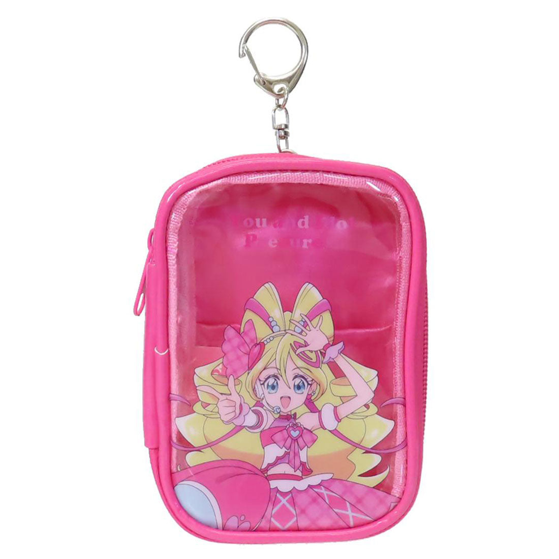 シネマコレクション cinemacollection キミとアイドルプリキュア クリアポーチ コレクションポーチ キュアアイドル マルヨシ 小物入れ 推し活 アニメキャラクター グッズ ピンク
