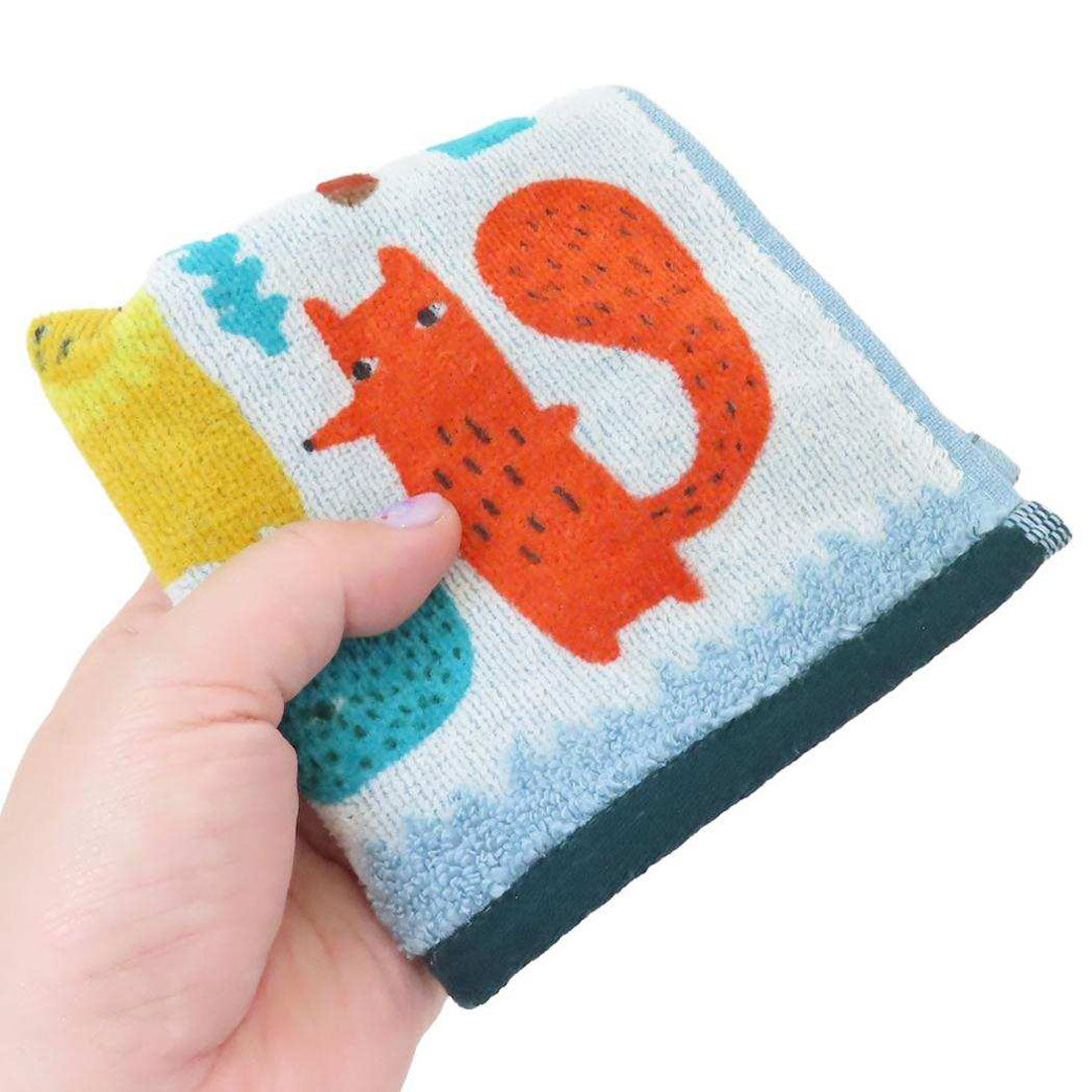 シネマコレクション cinemacollection ドナウィルソン ミニタオル シャーリングハンカチタオル オーガニックコットン なかまたちといっしょ 丸眞 汗拭きタオル おしゃれ グッズ ブルー