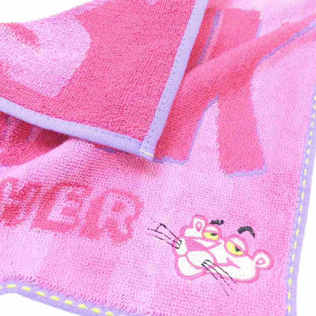 シネマコレクション cinemacollection ピンクパンサー ミニタオル シャーリングハンカチタオル キュートピンクストライプ 丸眞 汗拭きタオル キャラクター グッズ ピンク