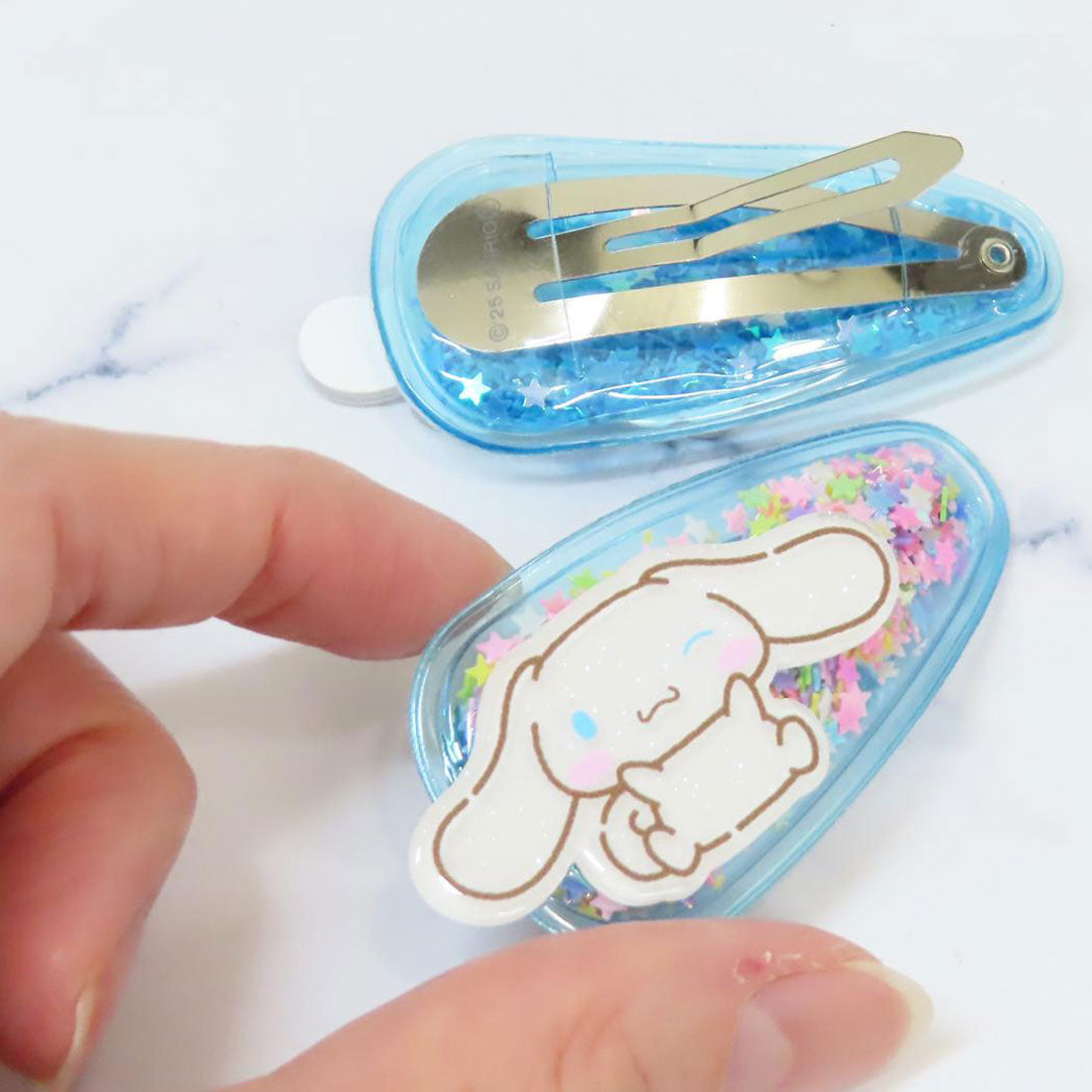 シネマコレクション cinemacollection シナモロール ヘアアクセ ファンシーパッチン6 ヘアクリップ サンリオ 前髪クリップ キャラクター グッズ ブルー