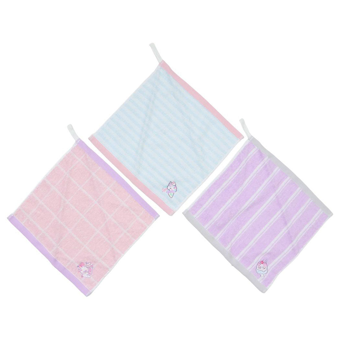 シネマコレクション cinemacollection ループタオル ループ付きハンドタオル 3枚組 女児柄 新入学 ニシオ 入園新学期準備雑貨 幼稚園 保育園 グッズ 他
