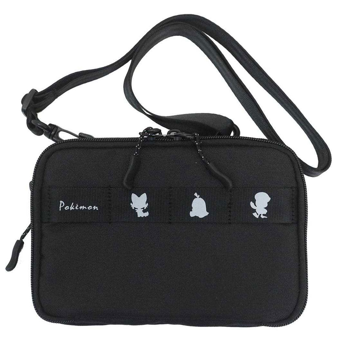 シネマコレクション cinemacollection ポケットモンスター ガジェットポーチ 2wayフラットマルチケース クロ ポケモン集合 ポケモン マルヨシ 小物入れ キャラクター グッズ ブラック