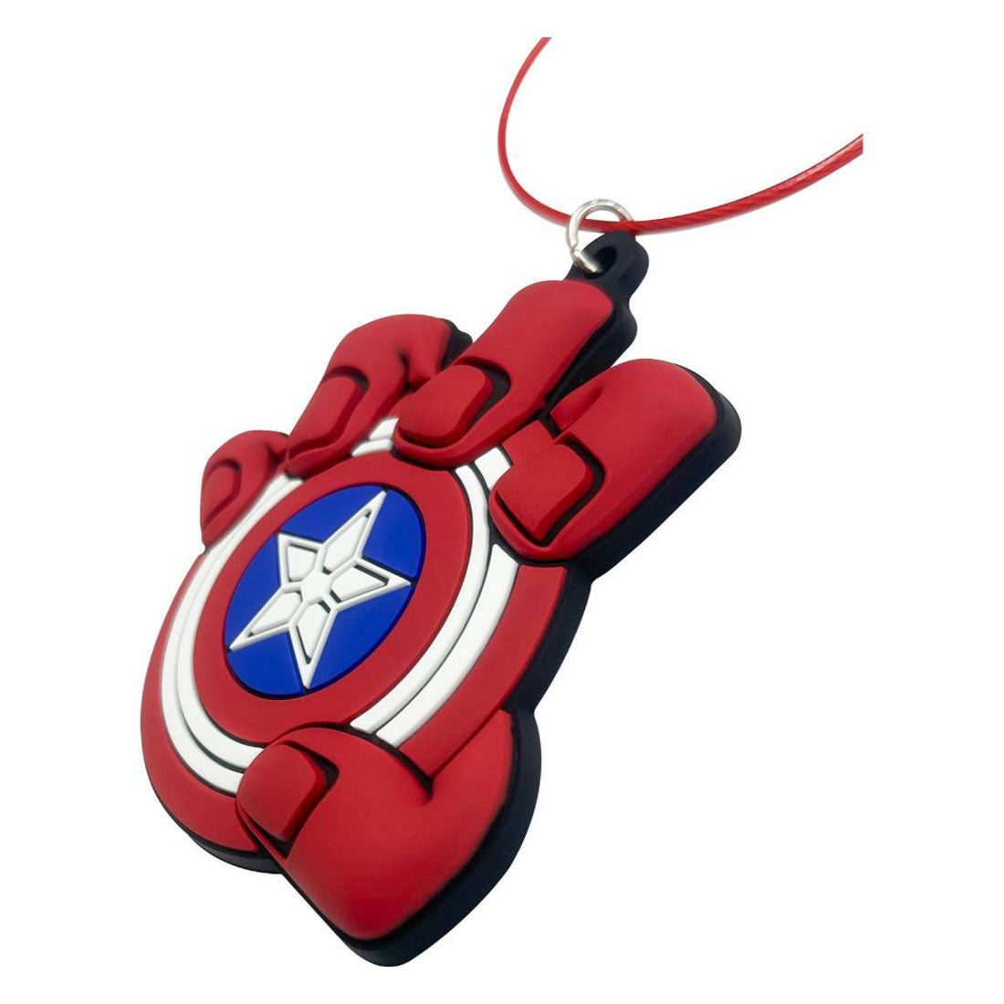 シネマコレクション cinemacollection キャプテンアメリカ：ブレイブ ニュー ワールド キーリング ラバーキーホルダー MARVEL インロック コレクション雑貨 キャラクター グッズ レッド