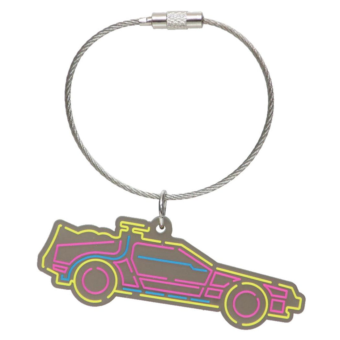 シネマコレクション cinemacollection バックトゥザフューチャー キーリング ラバーキーホルダー タイムマシン Back to the Future Green Flash コレクション雑貨 映画キャラクター グッズ 他